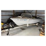 Boat W/ Trailer and Evenrude 9.9 Motor