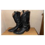 Arita Cowboy Boots, Black, 10.5D