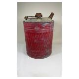 Red Galvanized Gas Can