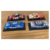 4 Hand Built NASCAR Replicas in Cases