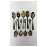 9-Vintage Collectors Spoons- See Pictures