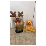 2 Plastic Outdoor Christmas Decorations