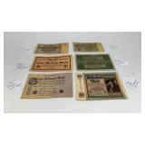 6 Reichs Bank Notes