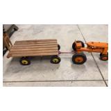Peter-Mar Wooden Tractor And Wagon