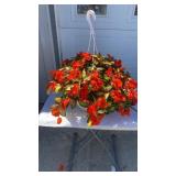 Vigorous Orange Hanging Basket