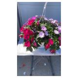 Pretty Purple Hanging Basket