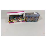 Vintage Tin Wind Up Toys and Novelty Tin Box
