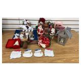 Tote of Christmas Decorations