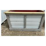 Raised Bed Treated Wood and Metal Planter Box