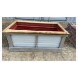 Raised Planter Box Treated Wood and Metal