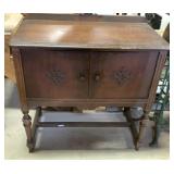 Vintage 2 Door Record Cabinet