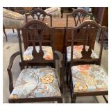 3 Dining Chairs & 1 Capt. Chair Reupholstered