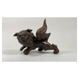 Cast Iron KOMAINU Shi Shi Foo Dog Statue