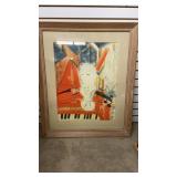 Framed Mozart Painting