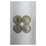 1-1966 & 3- 1967 Kennedy Partial Silver Half