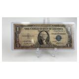 1935 F Blue Seal $1.00 Bill-Star Note-Low Serial #