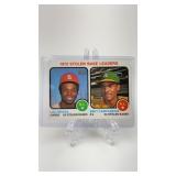 1973 Topps Lou Brock/Campaneris Stolen Base Card