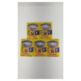 5-Unopened Packs 1986 Garbage Pail Kids 4th Series