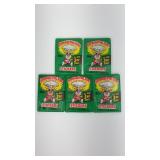 5-Unopened Packs 1986 Garbage Pail Kids 3rd Series