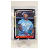 1987 Donruss Bo Jackson Rated Rookie Card