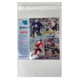 1995-96 Fleet Metal Hockey Uncut Sheet- See Pics