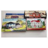 4 PlasticVille House Kits For O And S Gauge