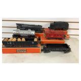 Lionel Train w/ Tanker Car, Dump Car & Others