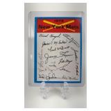1973 NY Mets Team Signatures Card