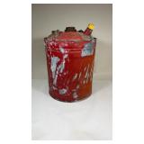 Red Galvanized Gas Can
