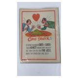 8x11 Vintage Card Sharks Funny Picture