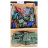 Assortment Of Vintage Army Toy Equipment