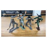4 Vintage Toy Soldiers
