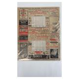 1941 Rochester Red Wings Score Card/Ad-Rare-Unused