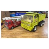 Vintage Tonka And Buddy L Snorkel Metal Toy Trucks