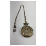 Geneva Antimagnetic Pocket Watch W/Chain