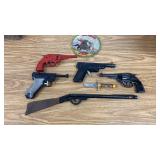 Assortment Of Vintage Metal Toy Guns