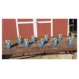 10 Double Maroon Red Hollyhock Plants