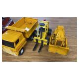 3 Vintage Metal Construction Vehicles