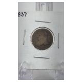 1837 Capped Bust Silver Dime