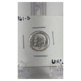 1961-D Roosevelt Silver Dime- Uncirculated