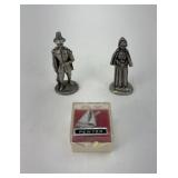 Pewter Figurines & Tie Tac