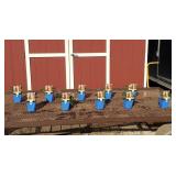 10 Double Mixed Colors Hollyhock Plants