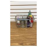 Wire Basket with Contents