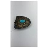 Navajo Silver and Turquoise Belt Clip