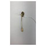 Gold Monogram "R" Stick Pin