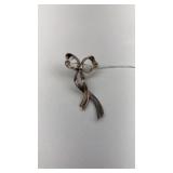 Tiffany Sterling Ribbon Single Earring