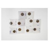 10 Wheat Pennies