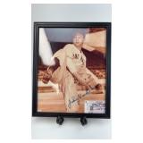 Johnny Vander Meer Autographed Framed 8x10 Photo