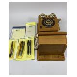 Wall Phone with Pens and Notepads