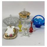 Assortment of Candy Dishes and Perfume Bottles